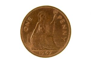 a 1967 British penny