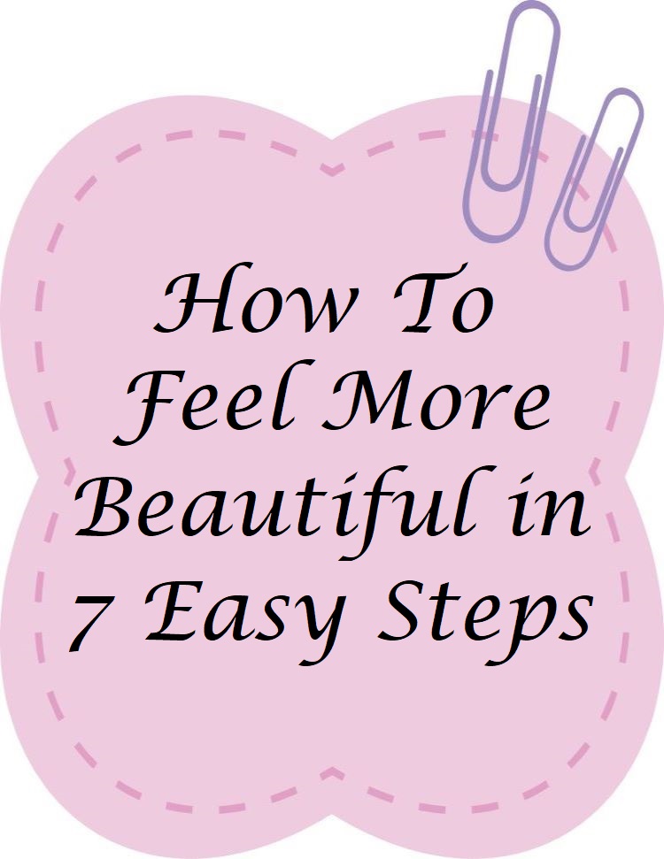 sticky note on how to feel more beautiful