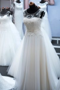 wedding dress on manequin
